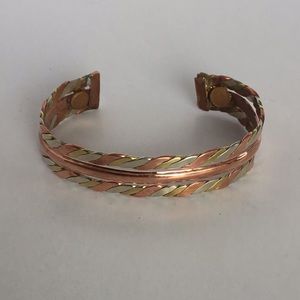 Tri Metal Cuff Bracelet